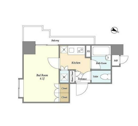 パレステュディオ渋谷ＳＴＡＴＩＯＮＦＲＯＮＴ・1403号室の間取り