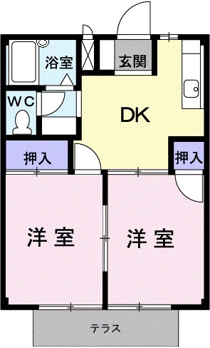 サンヒルAの間取り