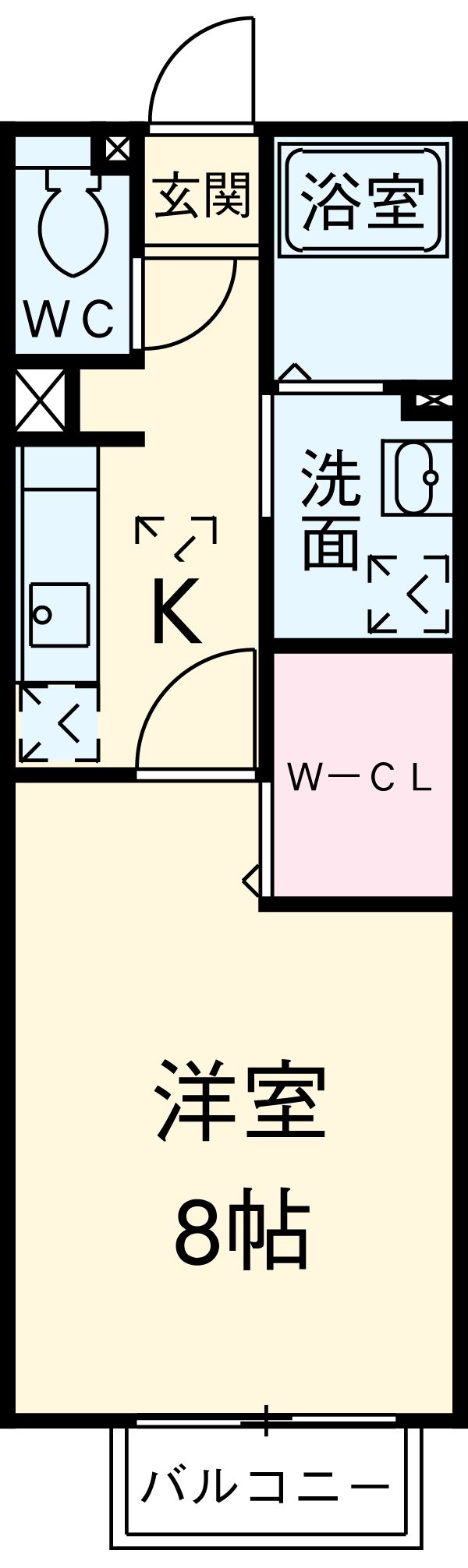 トレゾール咲の間取り