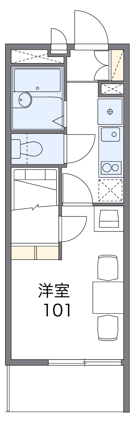 レオパレスJUSTICEの間取り