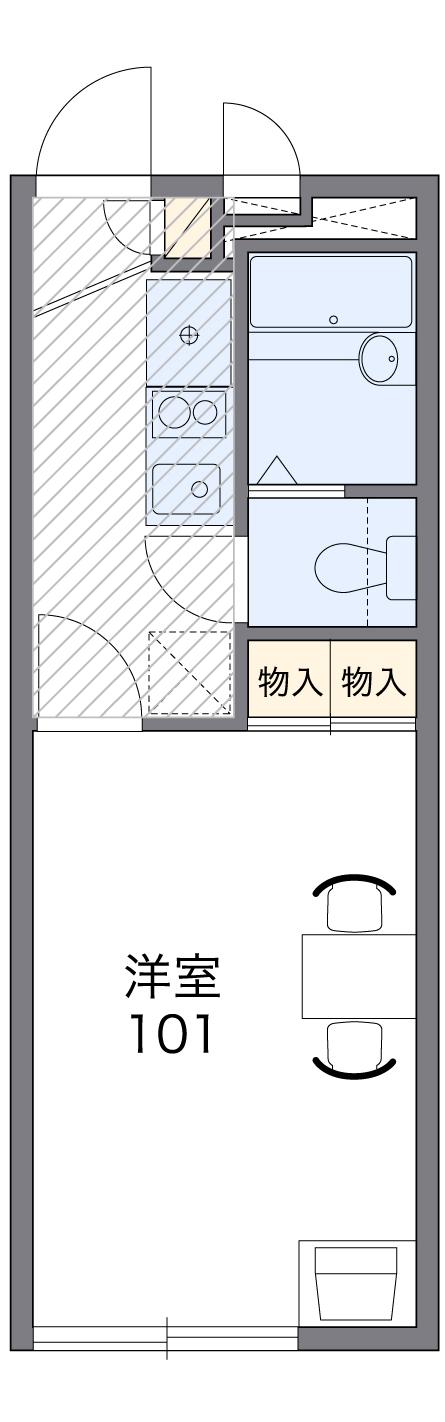 レオパレスクイーンハイムの間取り