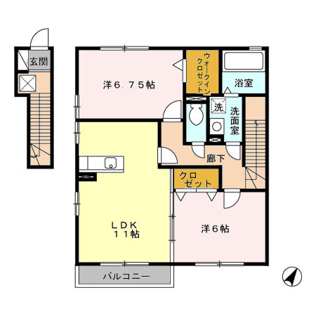 サングリーン Aの間取り