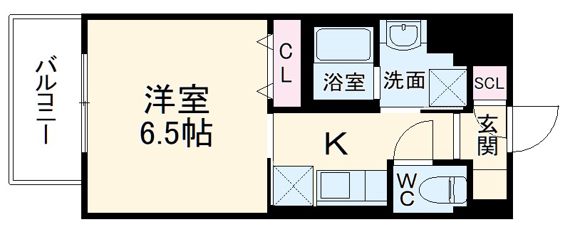 S-RESIDENCE浅間町の間取り