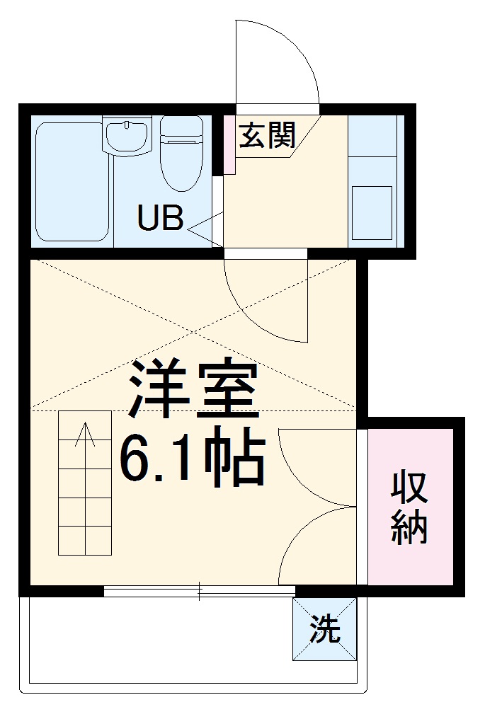 レオパレス豊橋第3の間取り