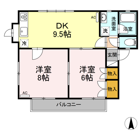 GTハイツ 1の間取り