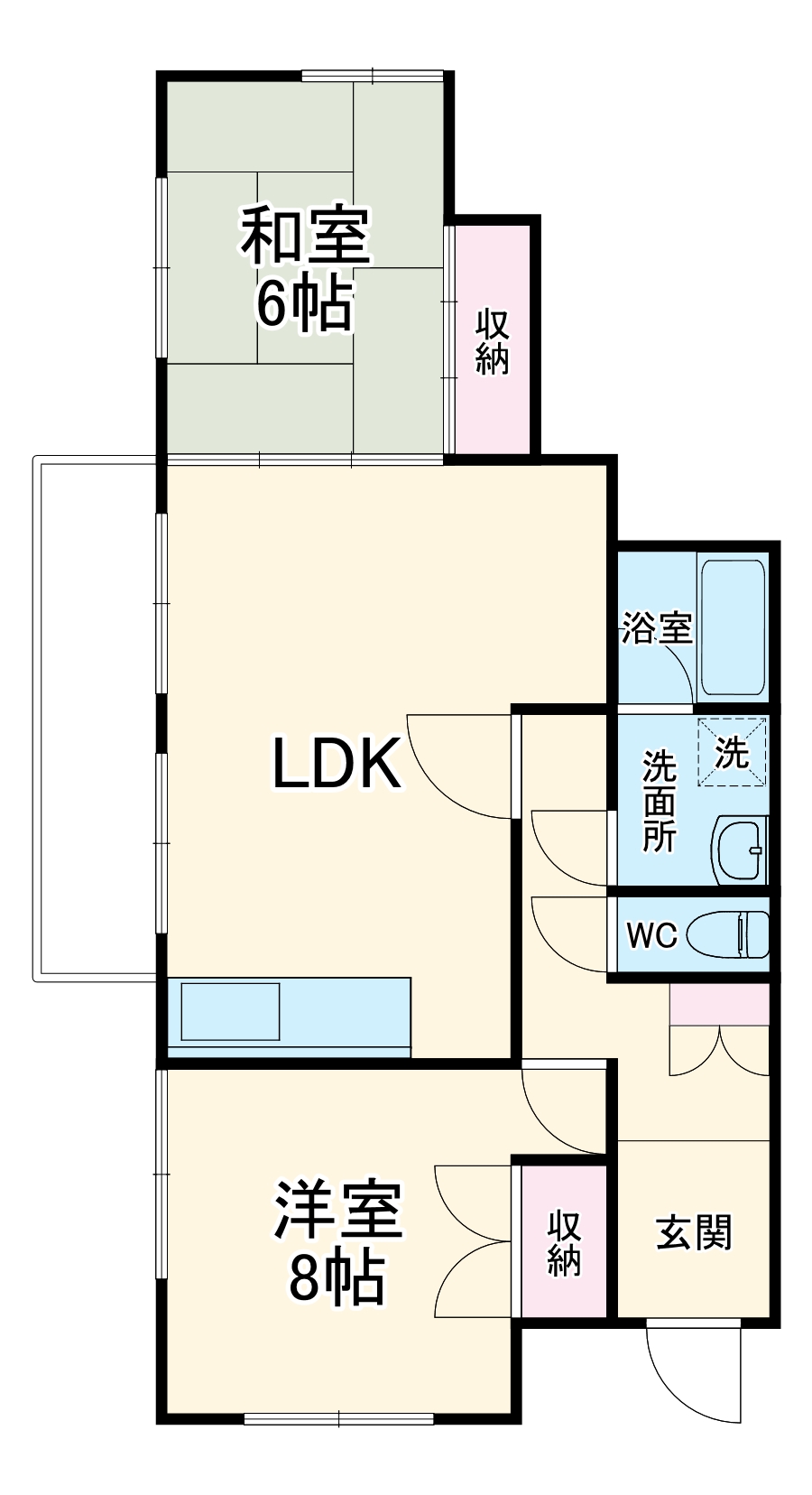 ブルーリーフ・Kの間取り