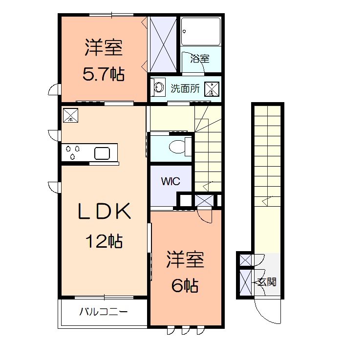 パラシオンSの間取り