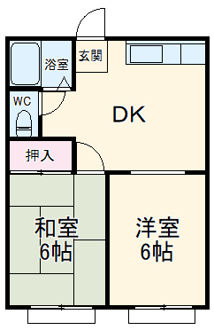 ハピネス本町Aの間取り