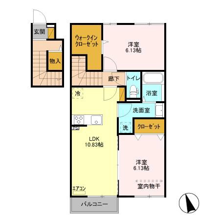 オーク大島田Bの間取り