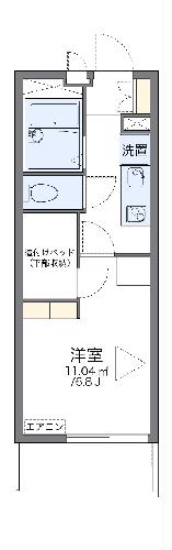 レオパレスFukasion五香の間取り