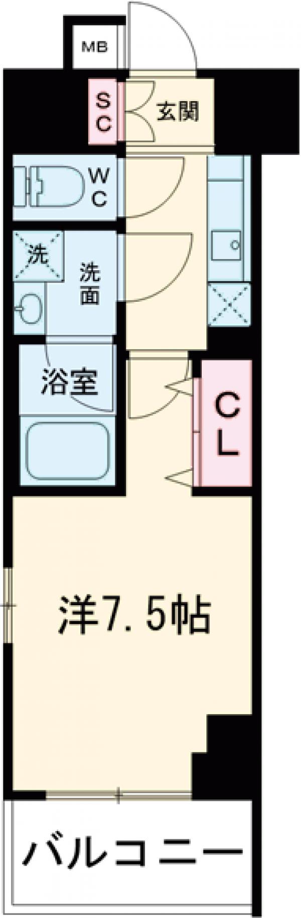 プライマル巣鴨の間取り