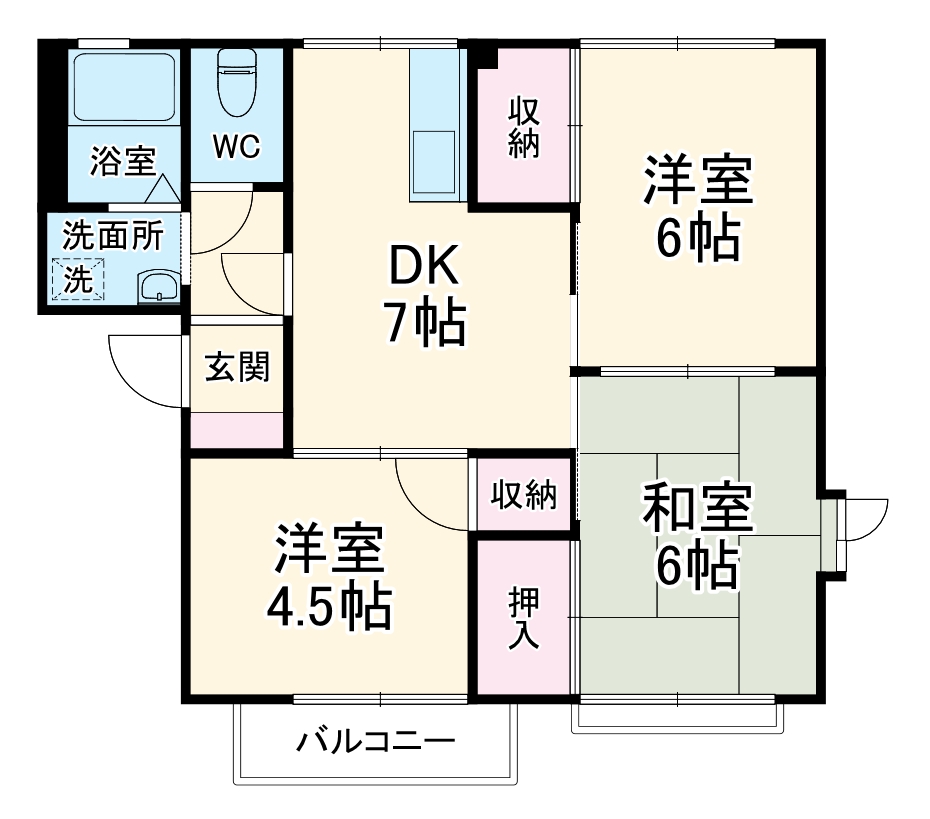 ルミエール・オオキⅠの間取り