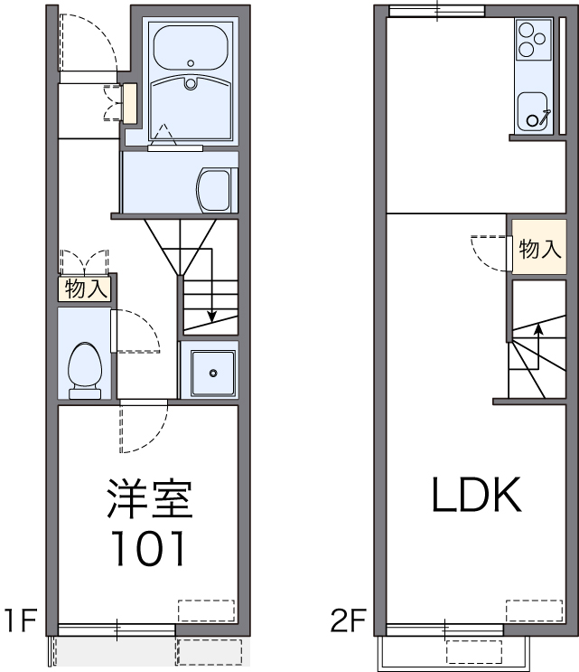 レオネクスト雪月花Ⅱの間取り