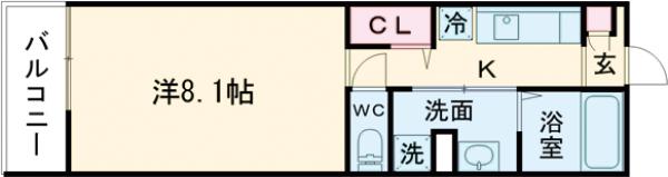 メゾン・ド・ラズリ立川の間取り