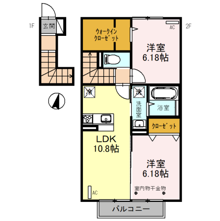 フルール・ドゥ・コルザの間取り