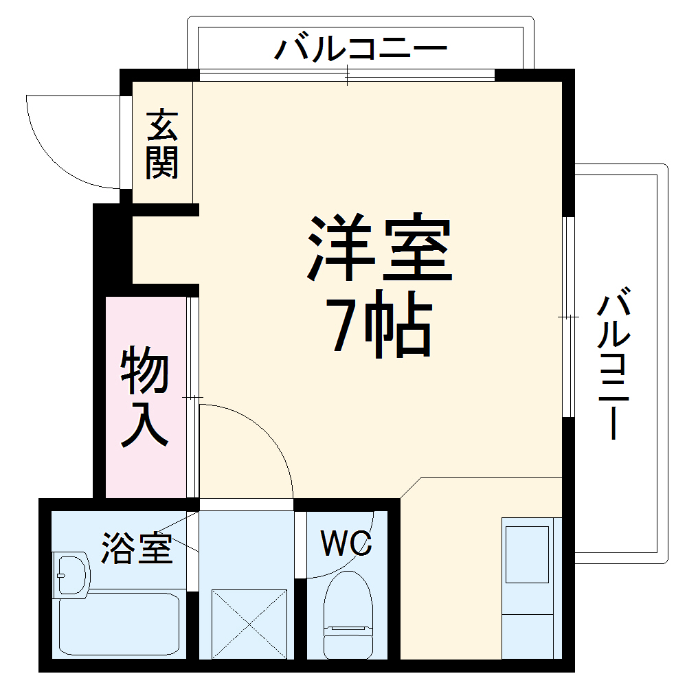 メゾンDE・CRANEの間取り