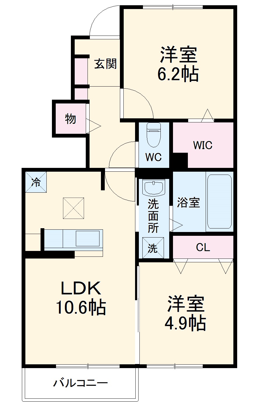 田園ドミールⅠの間取り