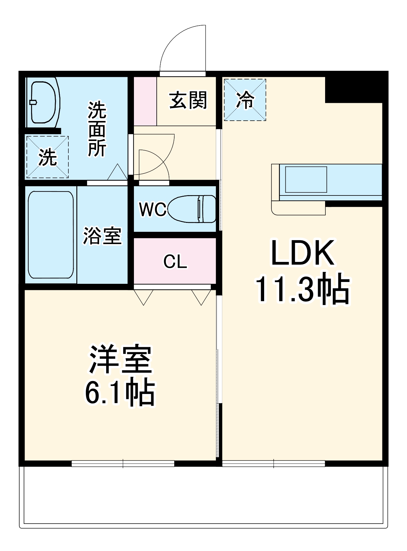 ル ヴェール クレールの間取り