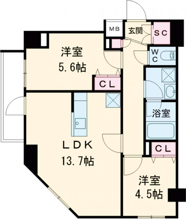 メイクスデザイン東十条の間取り