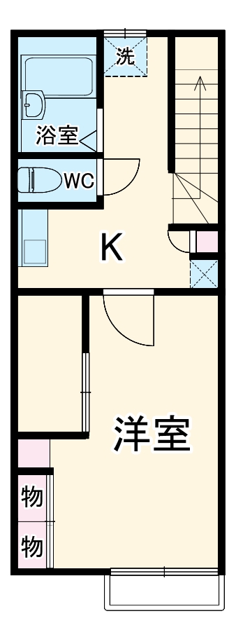 レオパレス幸田Aの間取り