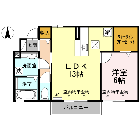 モナリエーレ芳ヶ崎 Aの間取り