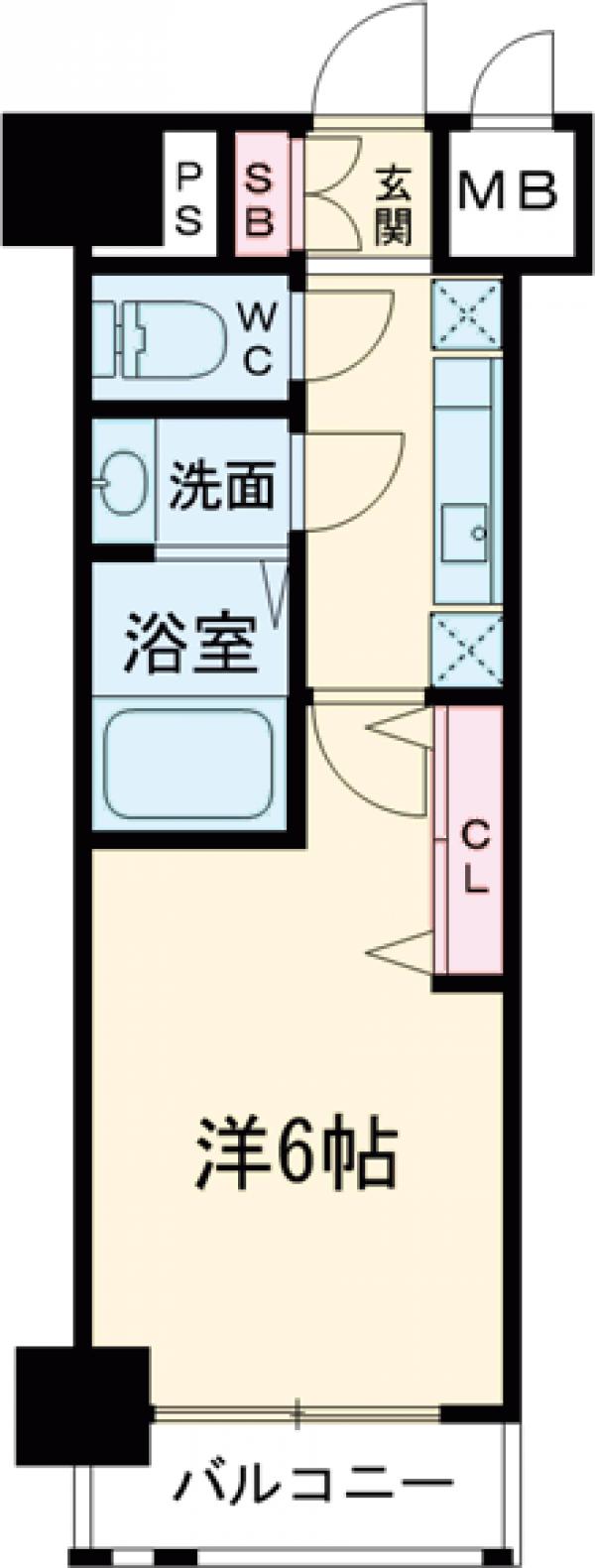 エステムコート立川ノースプレミアの間取り
