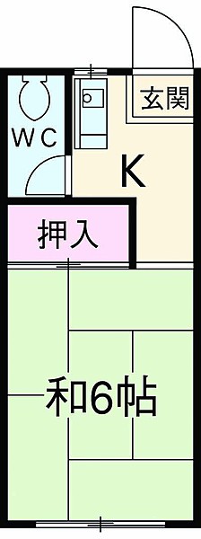 川井アパートの間取り
