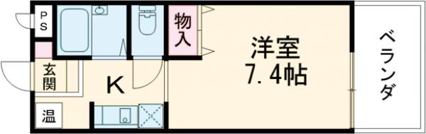 サーティフル新二条の間取り
