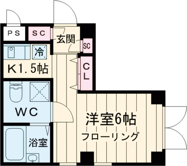 Well Flatの間取り