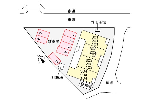 2/8 駐車場