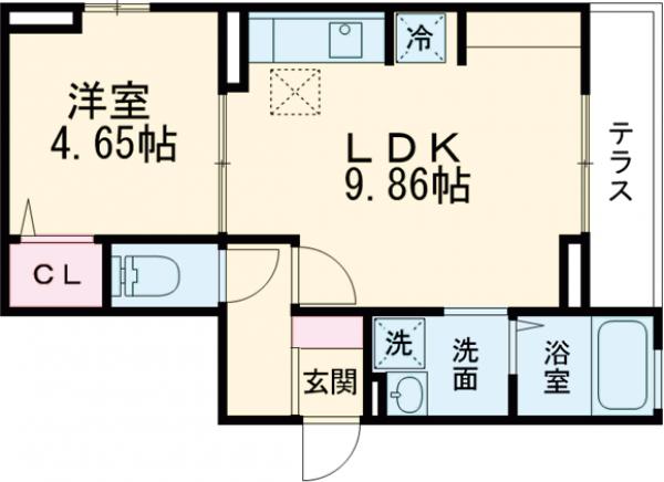 アムール東向島の間取り