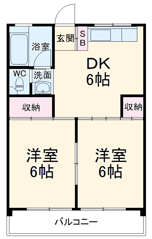 コーポ池上の間取り