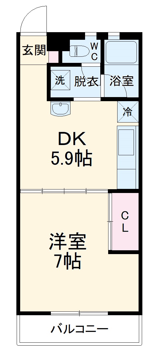 コーラルマンションの間取り