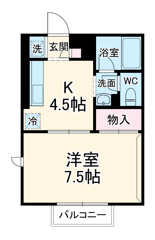 ドミール北初富の間取り
