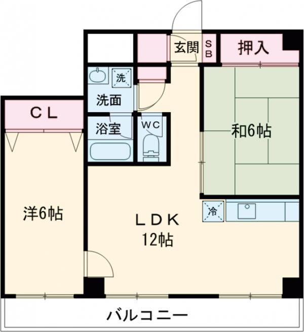 ベルメゾン町田の間取り