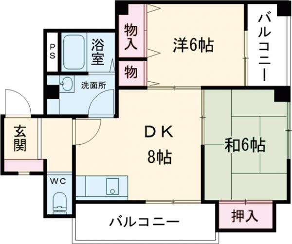プリティハウスの間取り