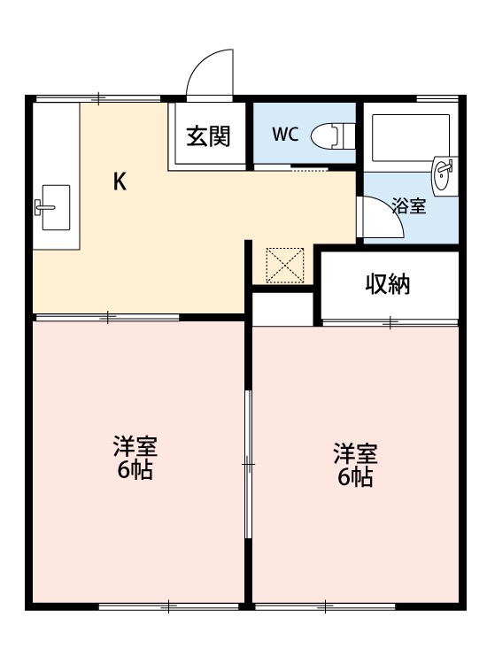 コーポラスエイトの間取り
