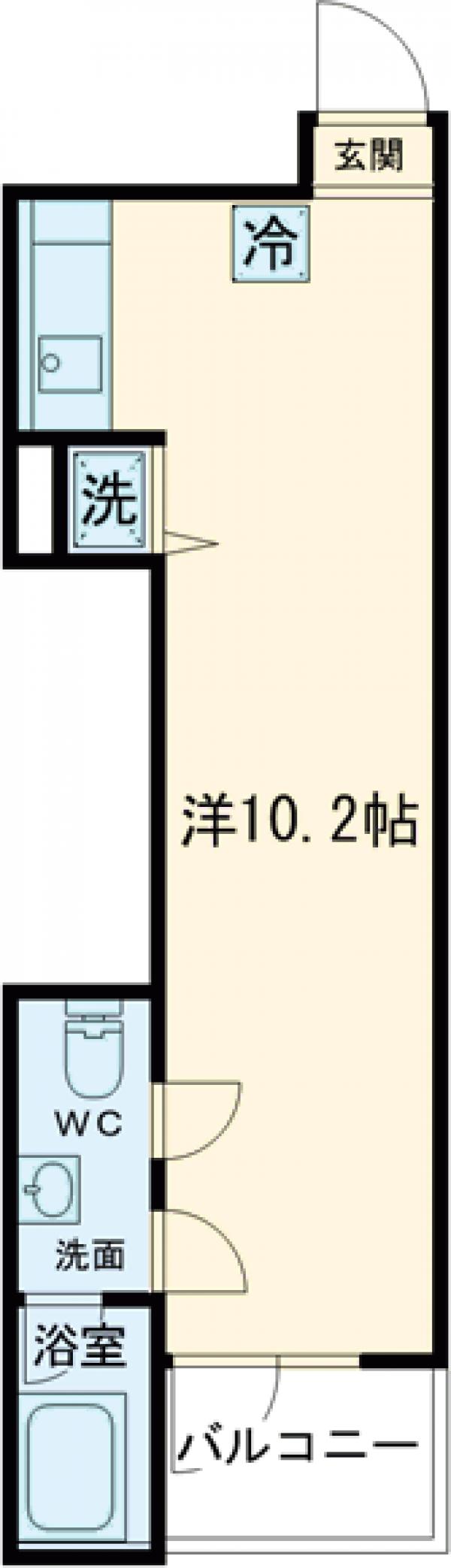 Ｇｒｉｄｉｅ・204号室の間取り