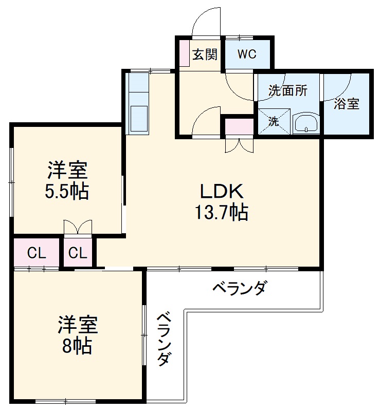 南山パストラルコートの間取り