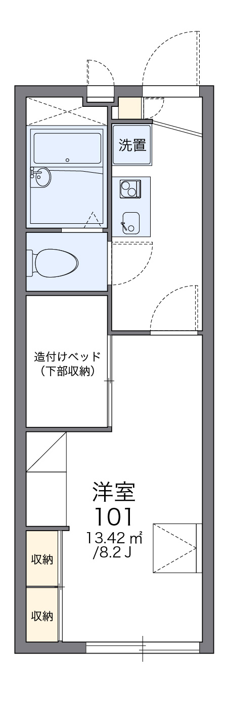 レオパレスコレマサの間取り