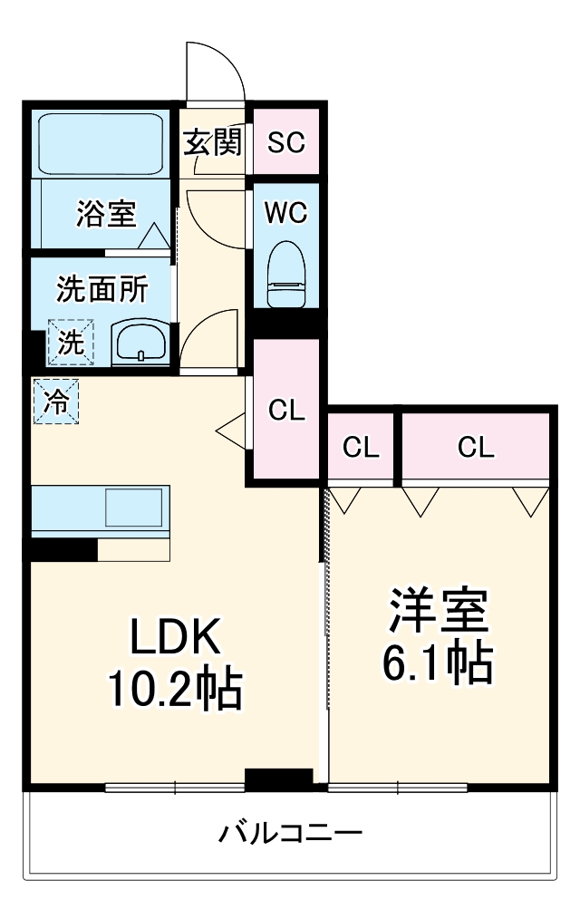 アリュールの間取り