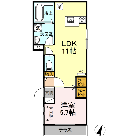 ロッシュマン フリーゼの間取り