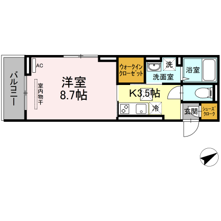 ERDE 城北(エルデ)の間取り