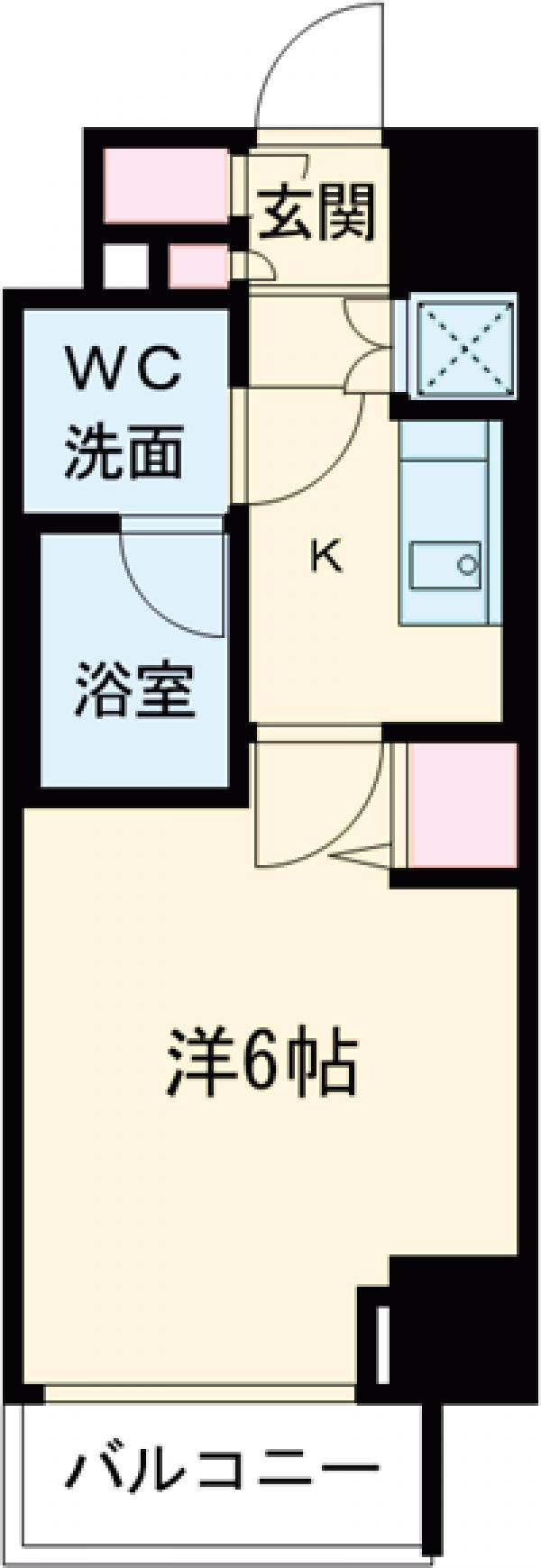 スパシエヴァロル品川荏原の間取り