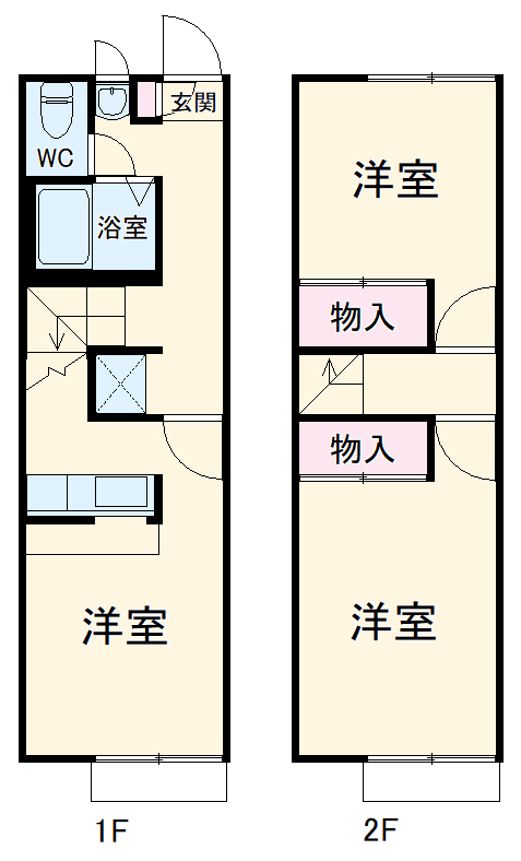 レオパレスアイ・オシカモの間取り