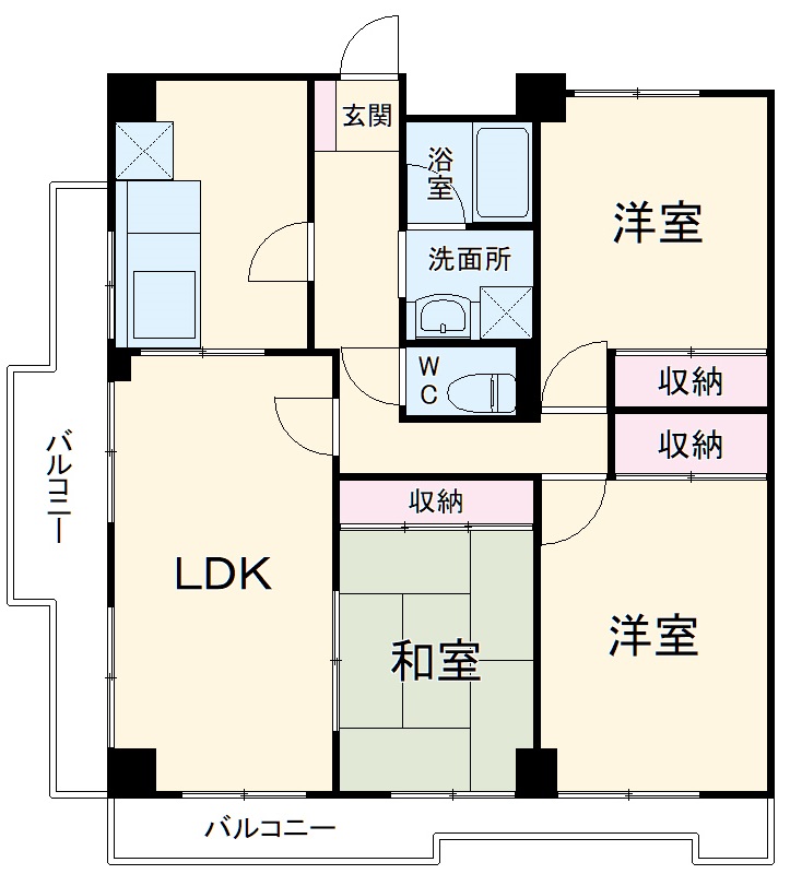 ソシエ弐番館の間取り