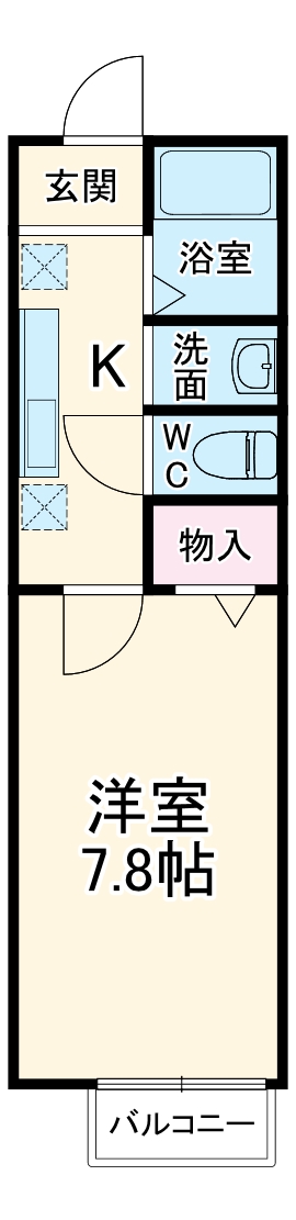 サザンハート東船橋の間取り