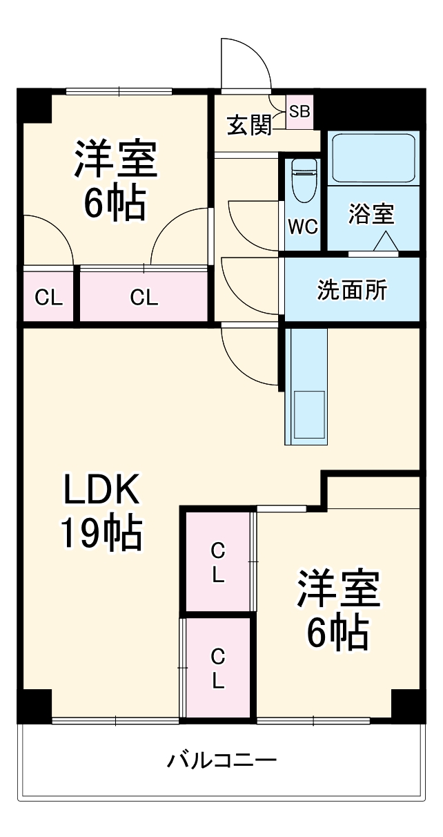 プロミネント四日市 の間取り