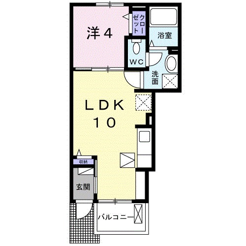 クレール樹(たつき)の間取り
