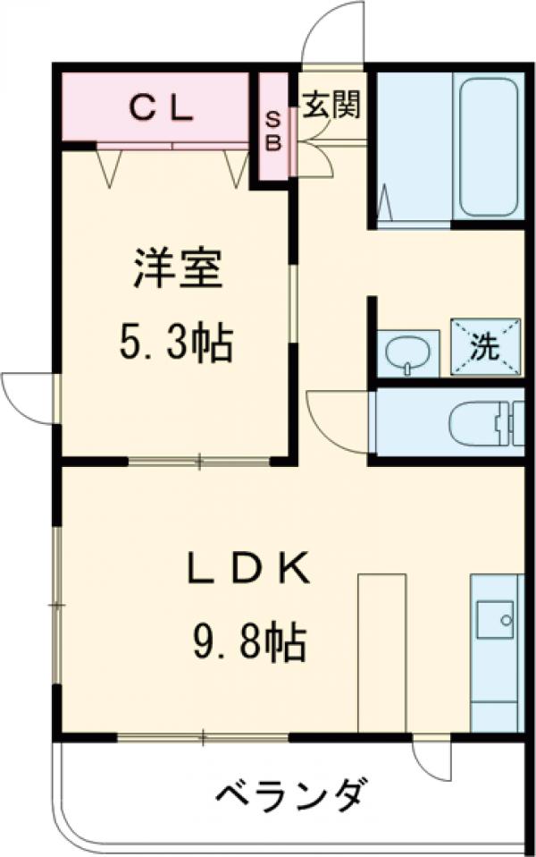 T.Kマンションの間取り
